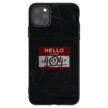 Picasee silikónový čierny obal pre Apple iPhone 11 Pro Max - HELLO 404