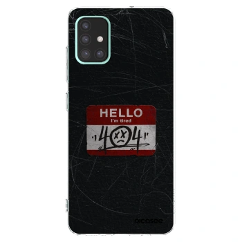 Picasee silikónový prehľadný obal pre Samsung Galaxy A51 A515F - HELLO 404