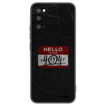 Picasee silikónový čierny obal pre Samsung Galaxy S20 G980F - HELLO 404