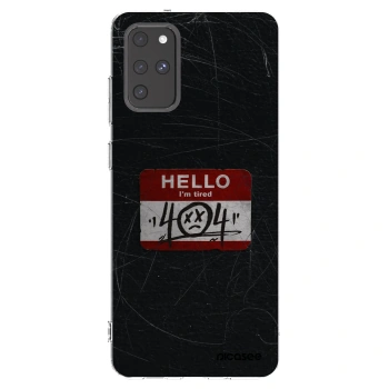 Picasee silikónový prehľadný obal pre Samsung Galaxy S20+ G985F - HELLO 404
