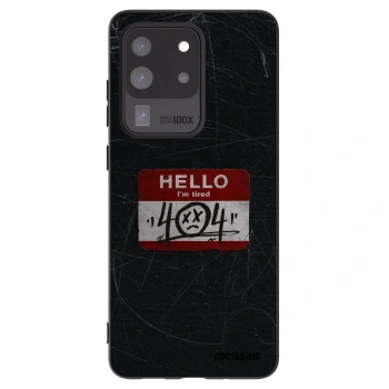 Picasee silikónový čierny obal pre Samsung Galaxy S20 Ultra 5G G988F - HELLO 404