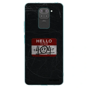 Picasee silikónový čierny obal pre Xiaomi Redmi Note 9 - HELLO 404