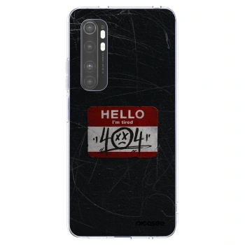Picasee silikónový prehľadný obal pre Xiaomi Mi Note 10 Lite - HELLO 404
