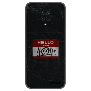 Picasee silikónový čierny obal pre Xiaomi Redmi Note 9S - HELLO 404