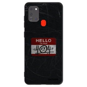 Picasee silikónový čierny obal pre Samsung Galaxy A21s - HELLO 404