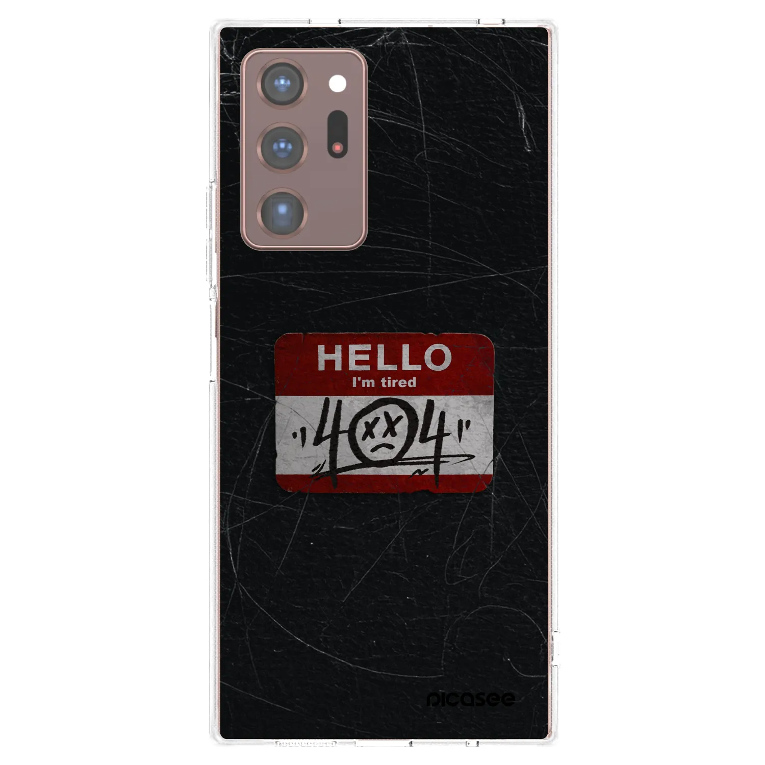 Picasee silikónový prehľadný obal pre Samsung Galaxy Note 20 Ultra - HELLO 404