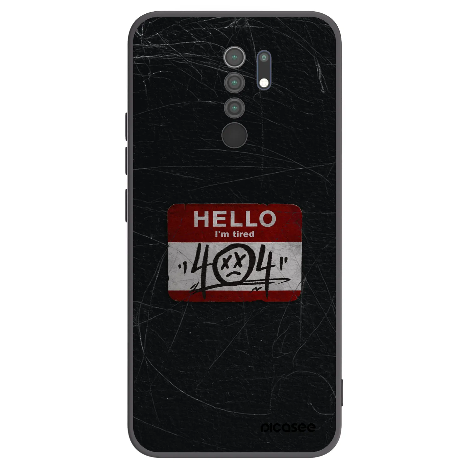 Picasee silikónový čierny obal pre Xiaomi Redmi 9 - HELLO 404
