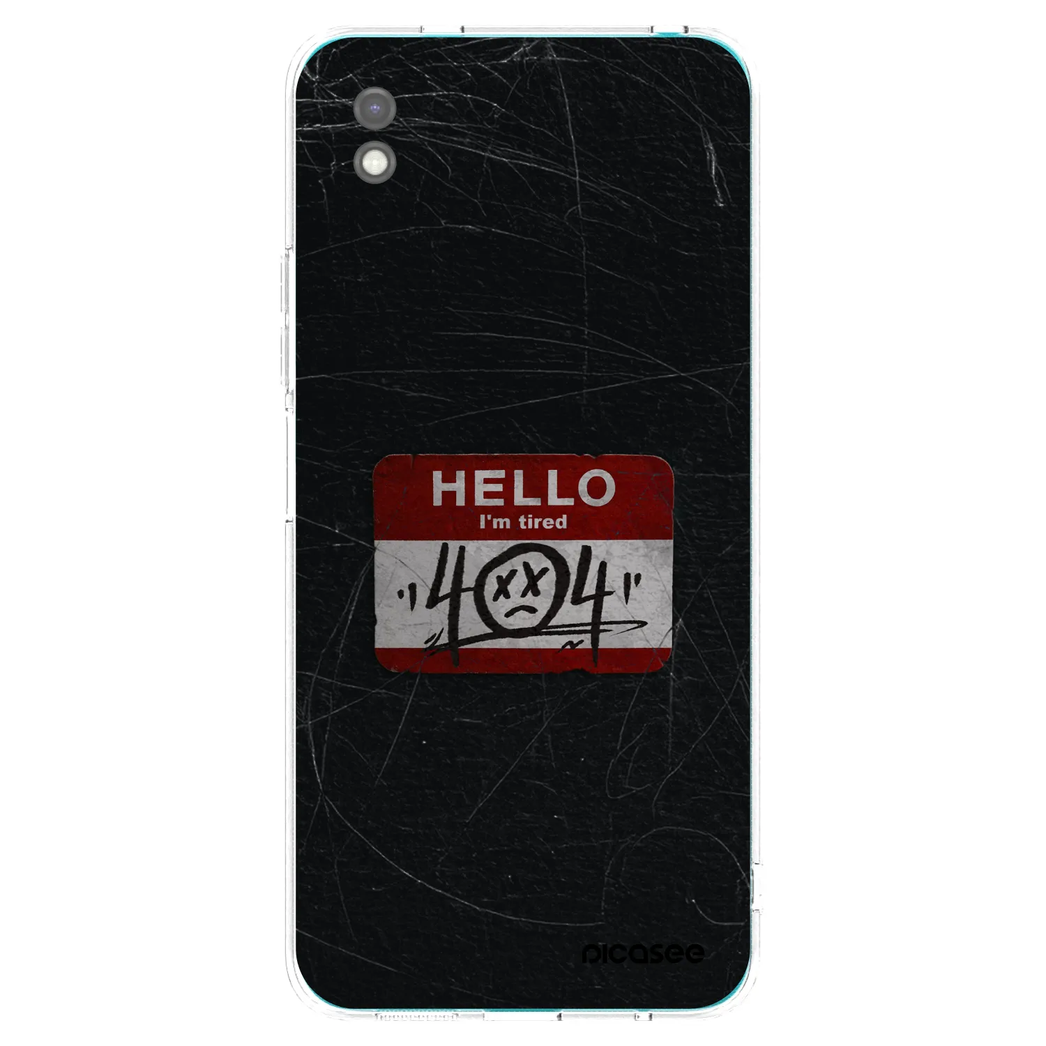 Picasee silikónový čierny obal pre Xiaomi Redmi 9A - HELLO 404