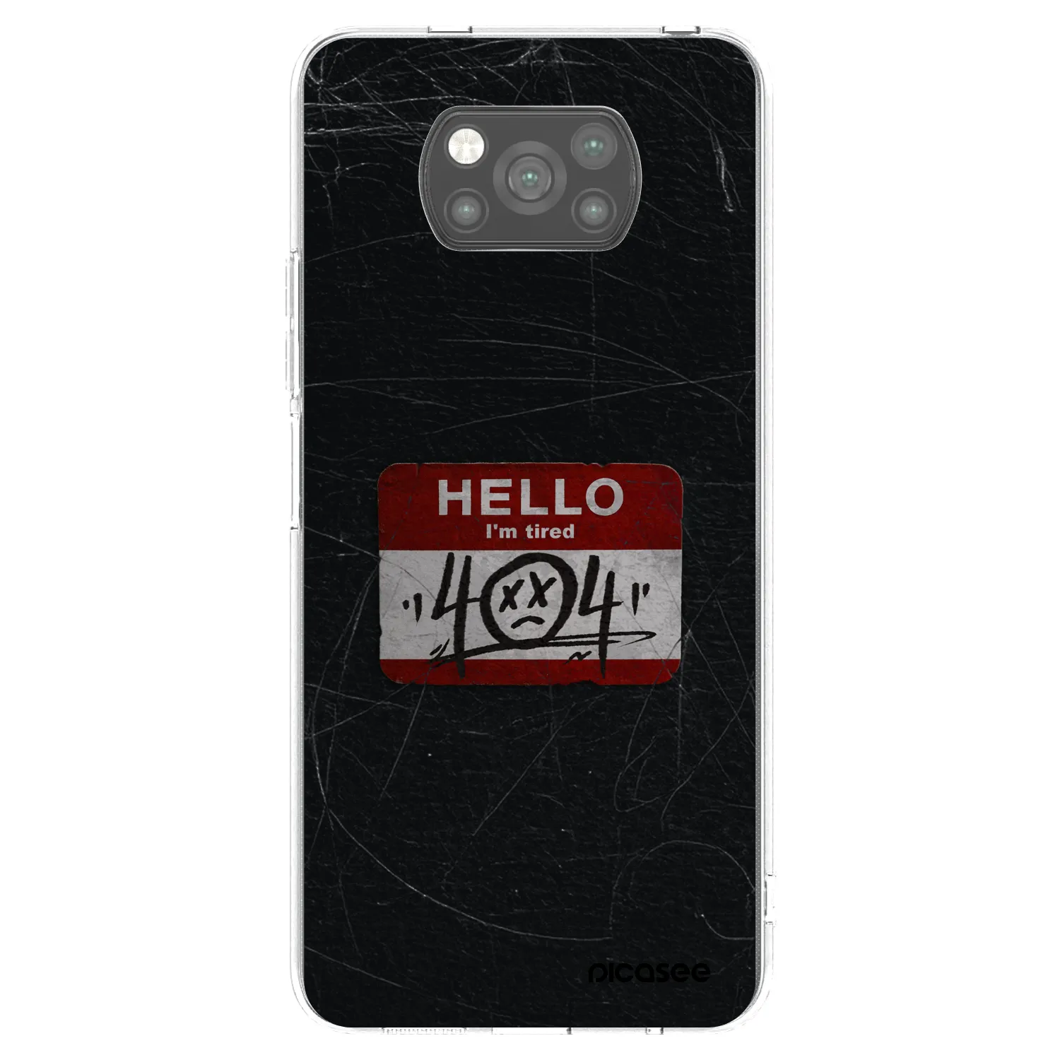Picasee silikónový čierny obal pre Xiaomi Poco X3 - HELLO 404