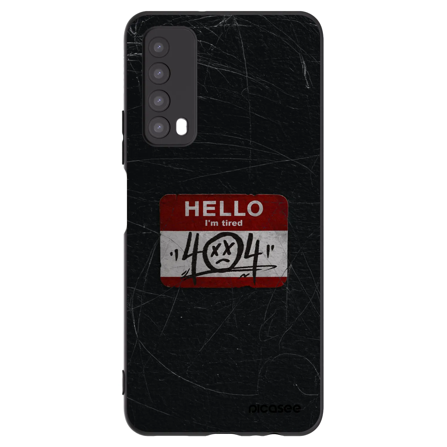 Picasee silikónový čierny obal pre Huawei P Smart 2021 - HELLO 404