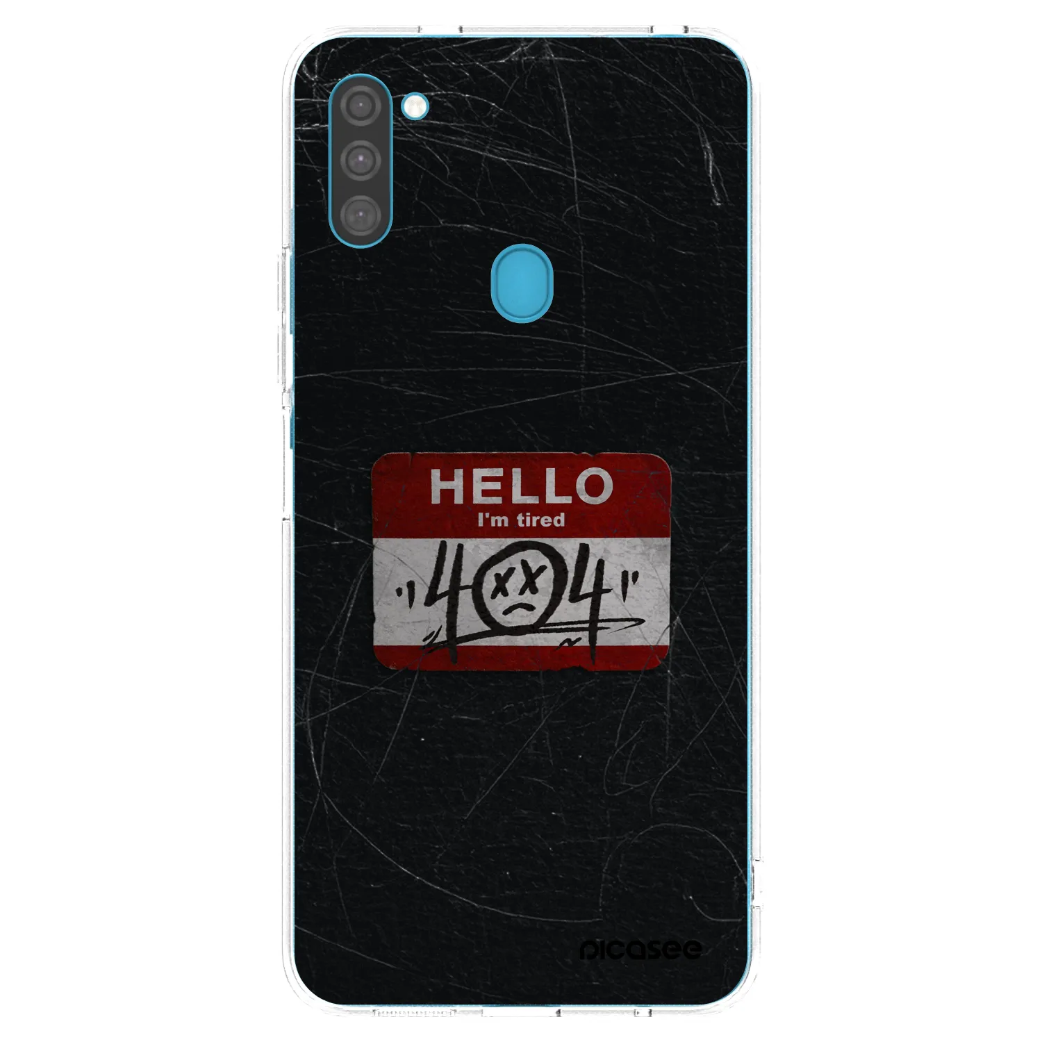 Picasee silikónový prehľadný obal pre Samsung Galaxy M11 - HELLO 404