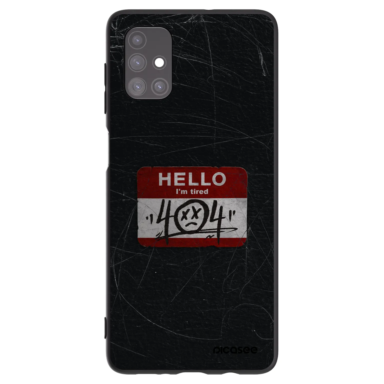 Picasee silikónový čierny obal pre Samsung Galaxy M51 M515F - HELLO 404