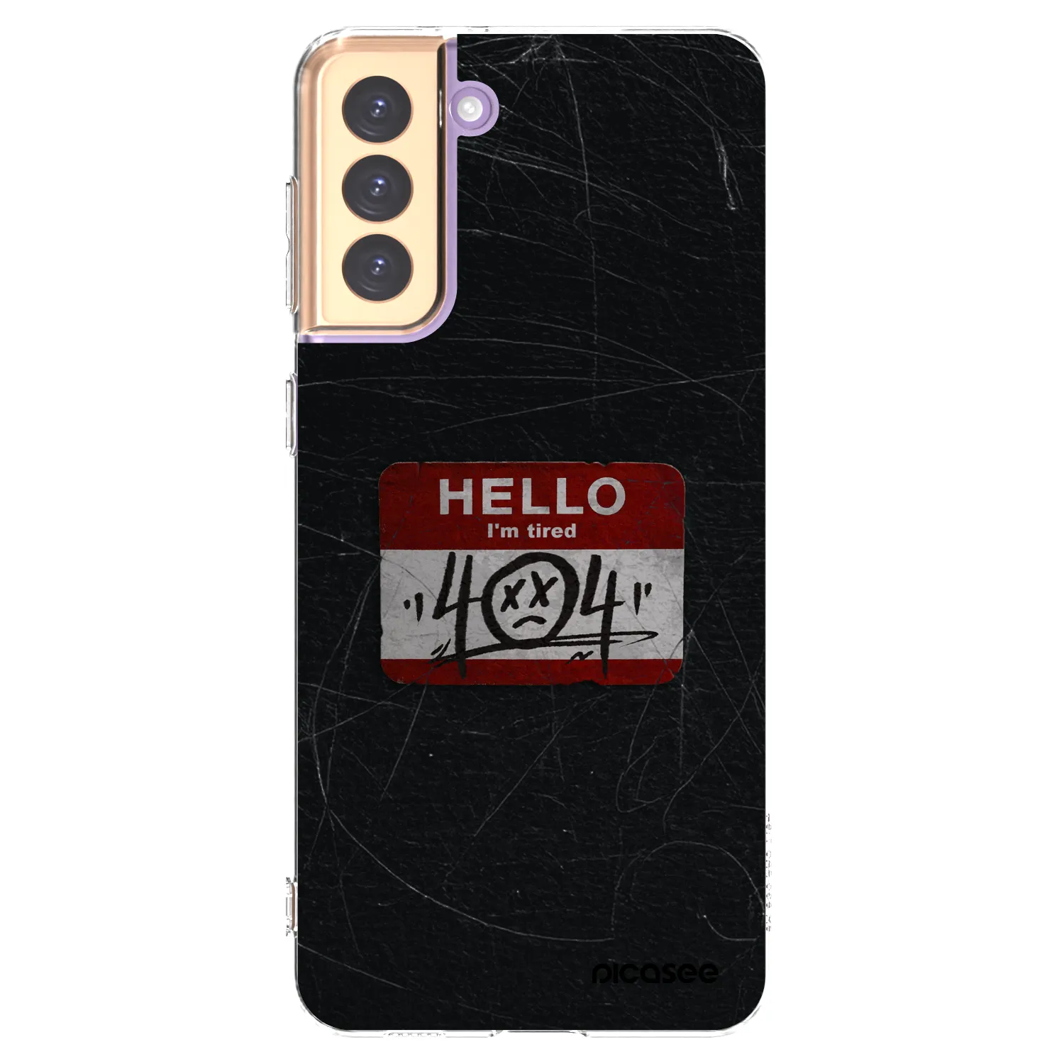 Picasee silikónový prehľadný obal pre Samsung Galaxy S21+ 5G G996F - HELLO 404