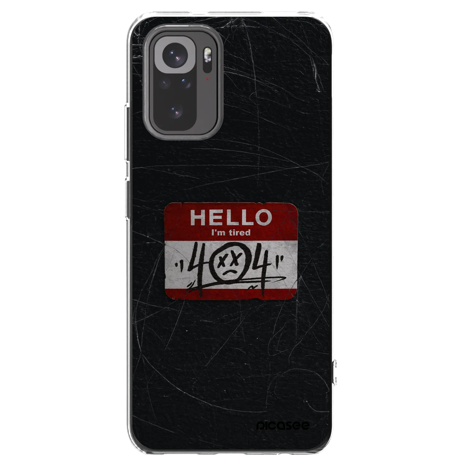 Picasee silikónový prehľadný obal pre Xiaomi Redmi Note 10 - HELLO 404