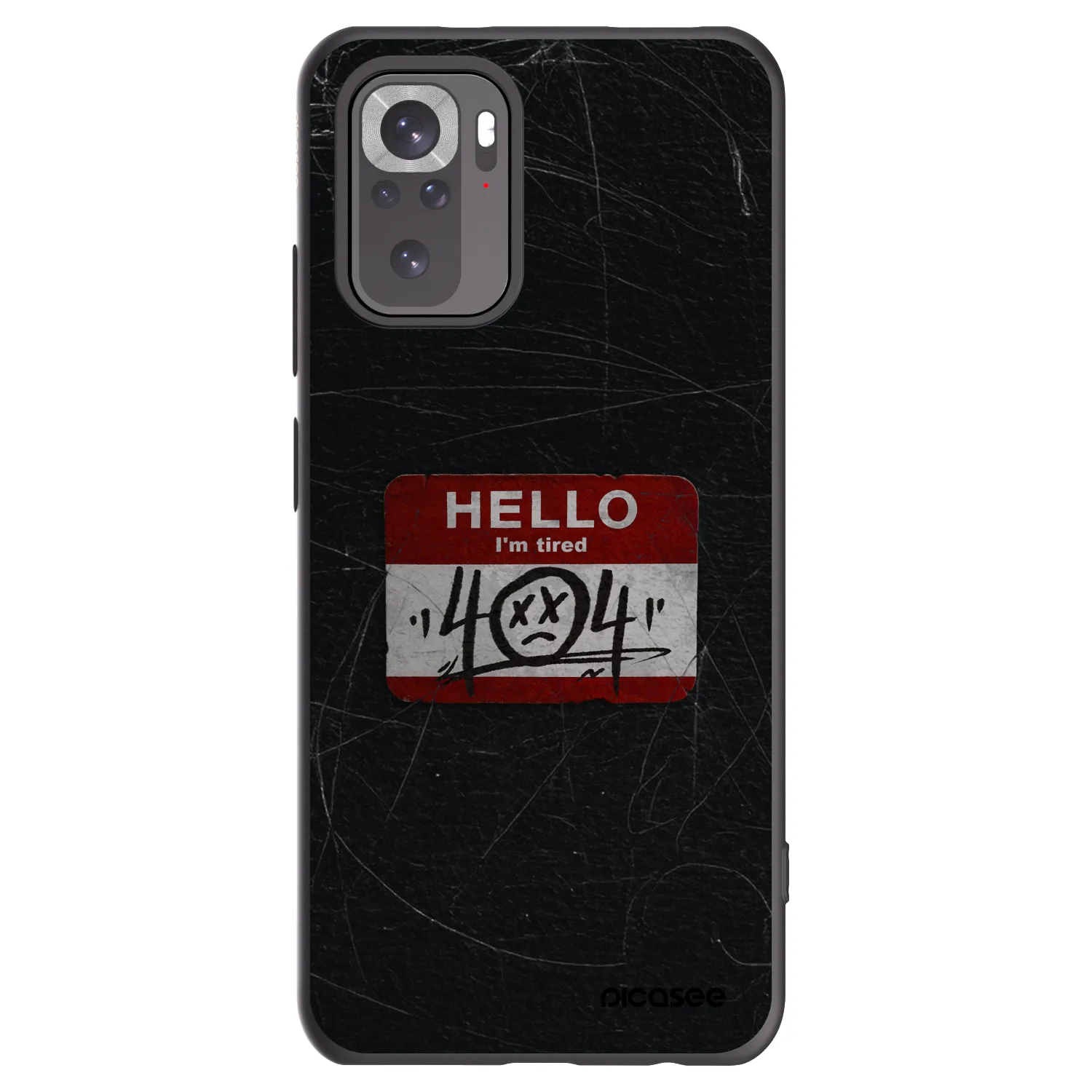 Picasee silikónový čierny obal pre Xiaomi Redmi Note 10 - HELLO 404