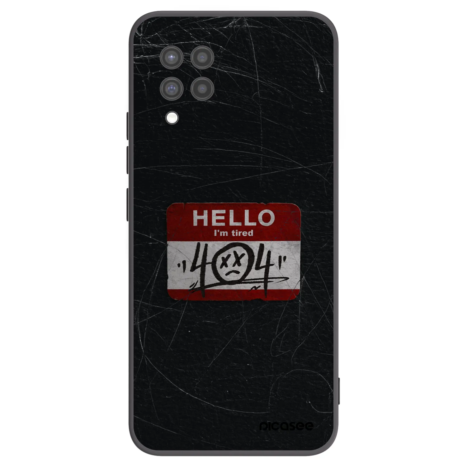Picasee silikónový čierny obal pre Samsung Galaxy A42 A426B - HELLO 404