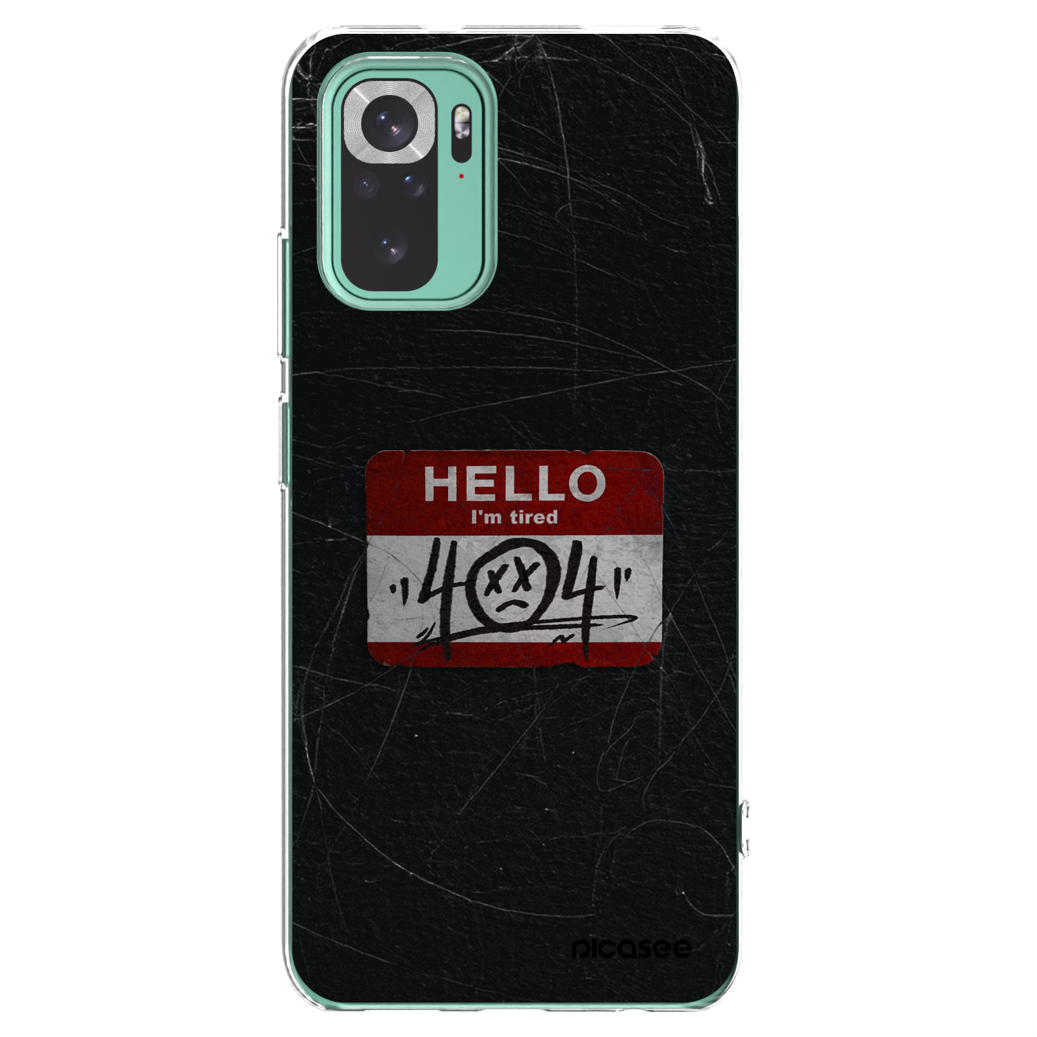 Picasee silikónový prehľadný obal pre Xiaomi Redmi Note 10 Pro - HELLO 404