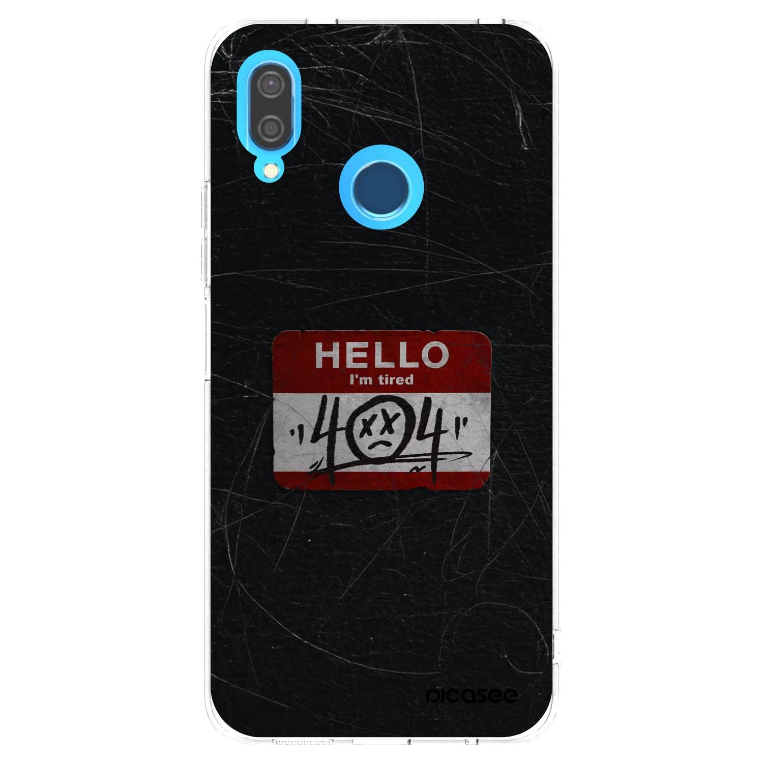 Picasee silikónový prehľadný obal pre Huawei P20 Lite - HELLO 404