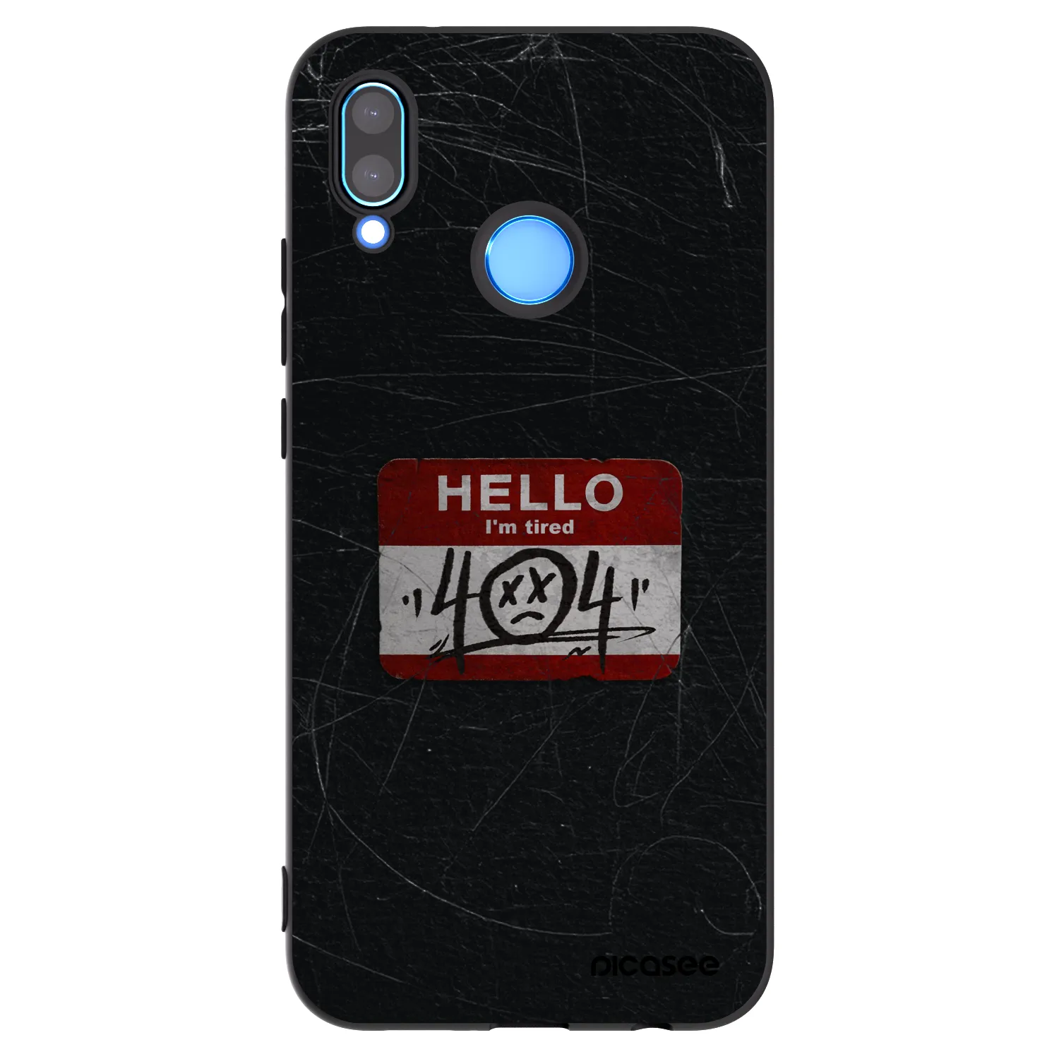 Picasee silikónový čierny obal pre Huawei P20 Lite - HELLO 404