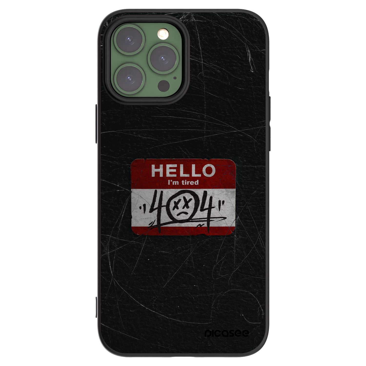 Silikónový čierny obal pre Apple iPhone 13 Pro Max - HELLO 404