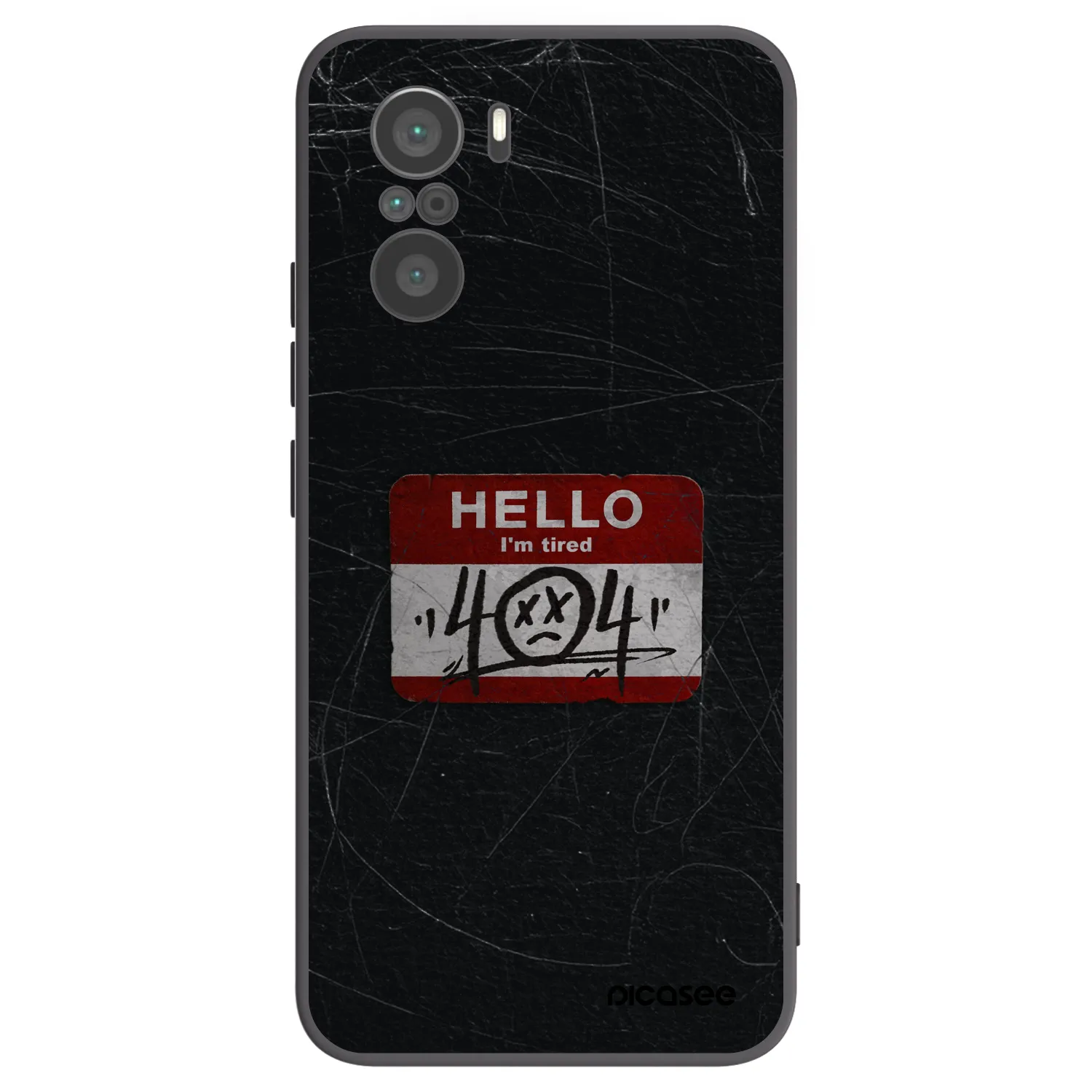 Picasee silikónový čierny obal pre Xiaomi Poco F3 - HELLO 404