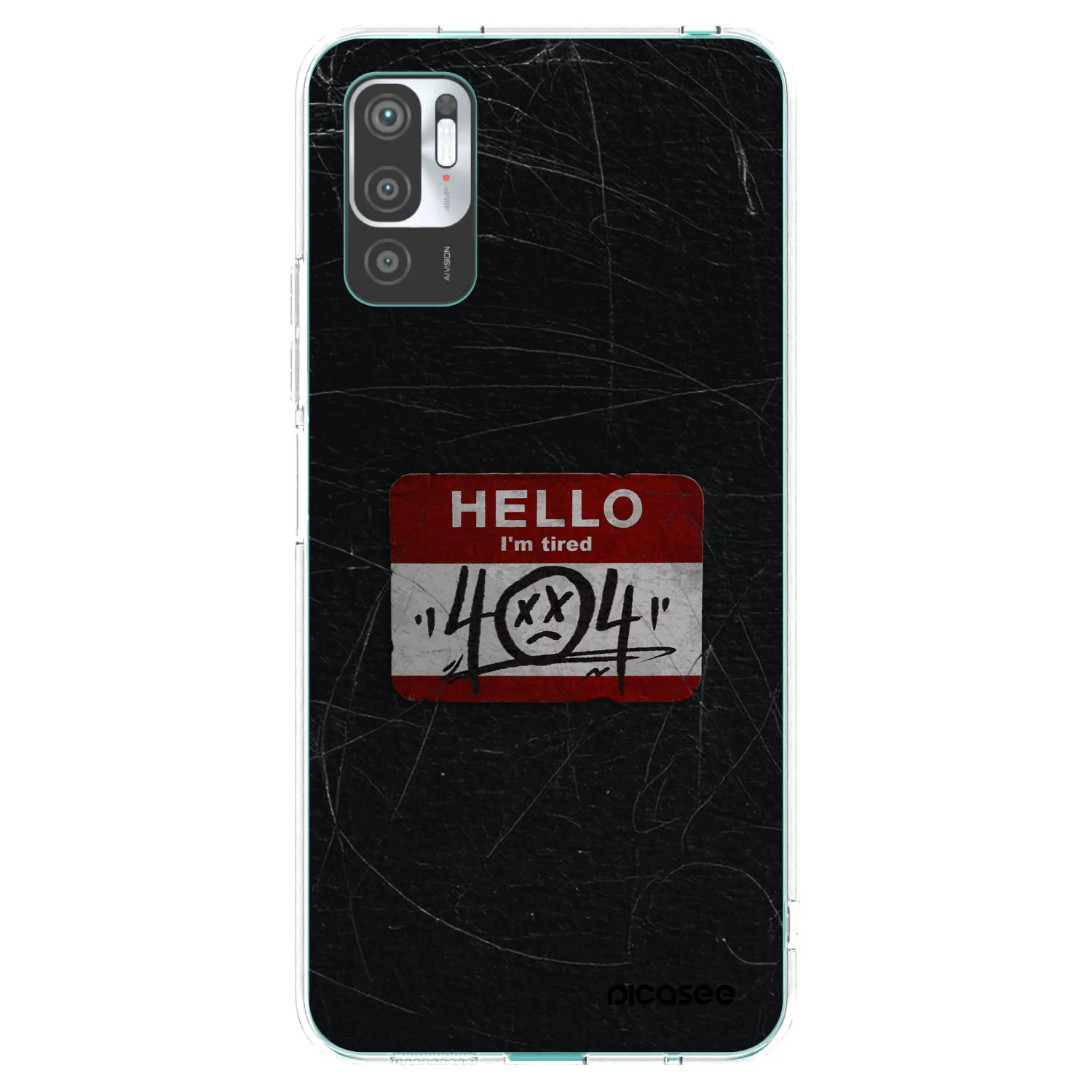 Picasee silikónový prehľadný obal pre Xiaomi Redmi Note 10 5G - HELLO 404
