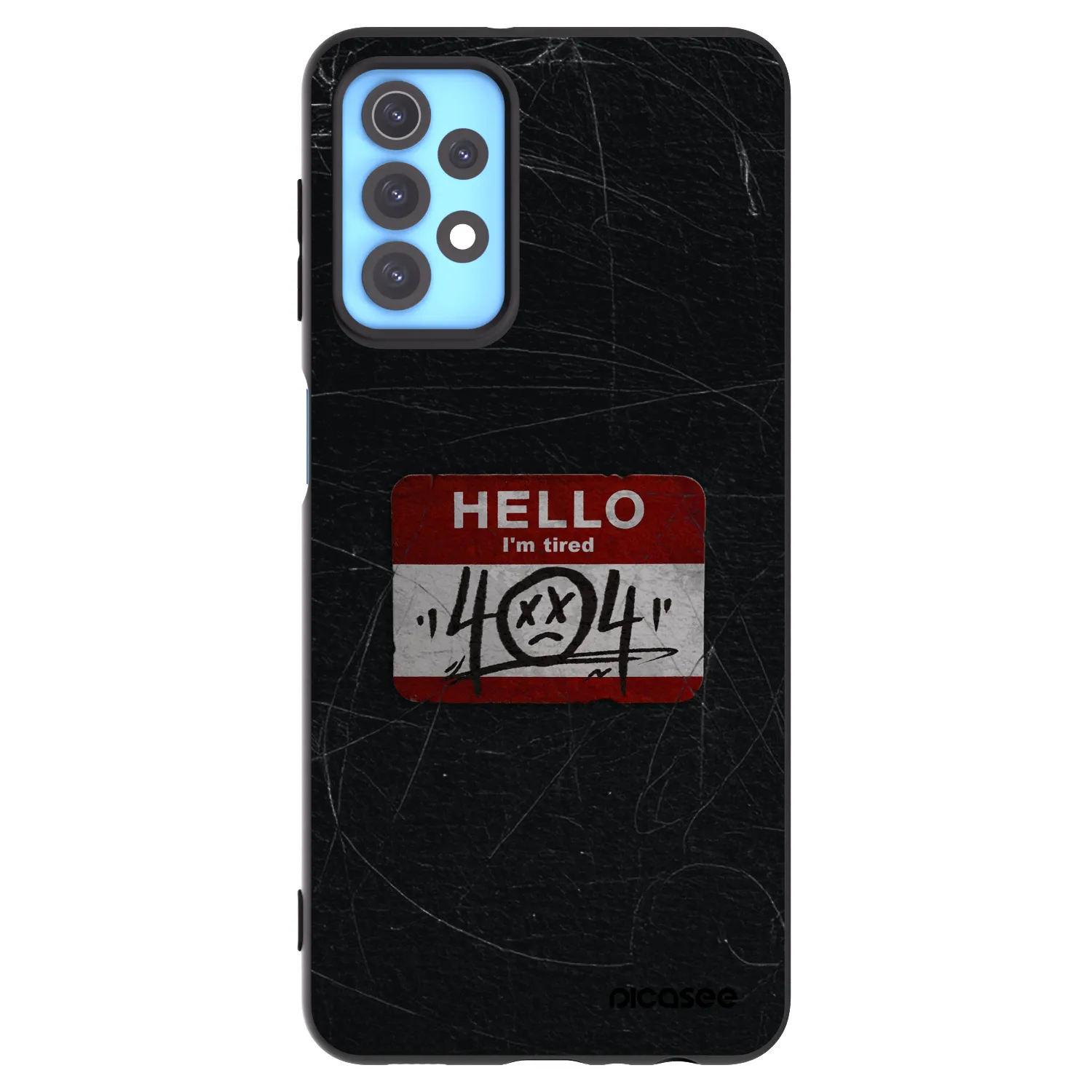 Picasee silikónový čierny obal pre Samsung Galaxy A32 4G SM-A325F - HELLO 404