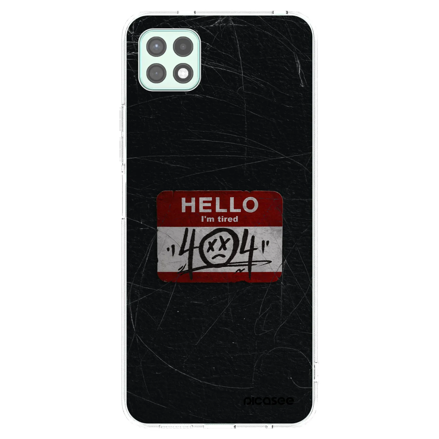 Picasee silikónový prehľadný obal pre Samsung Galaxy A22 A226B 5G - HELLO 404