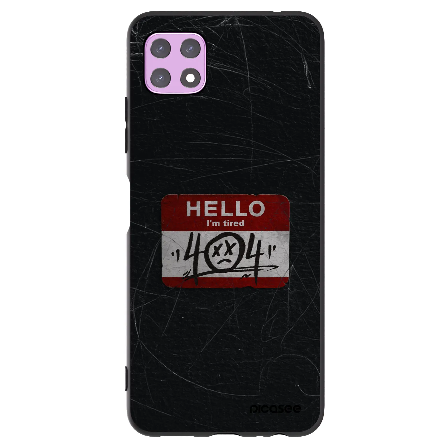 Picasee silikónový čierny obal pre Samsung Galaxy A22 A226B 5G - HELLO 404