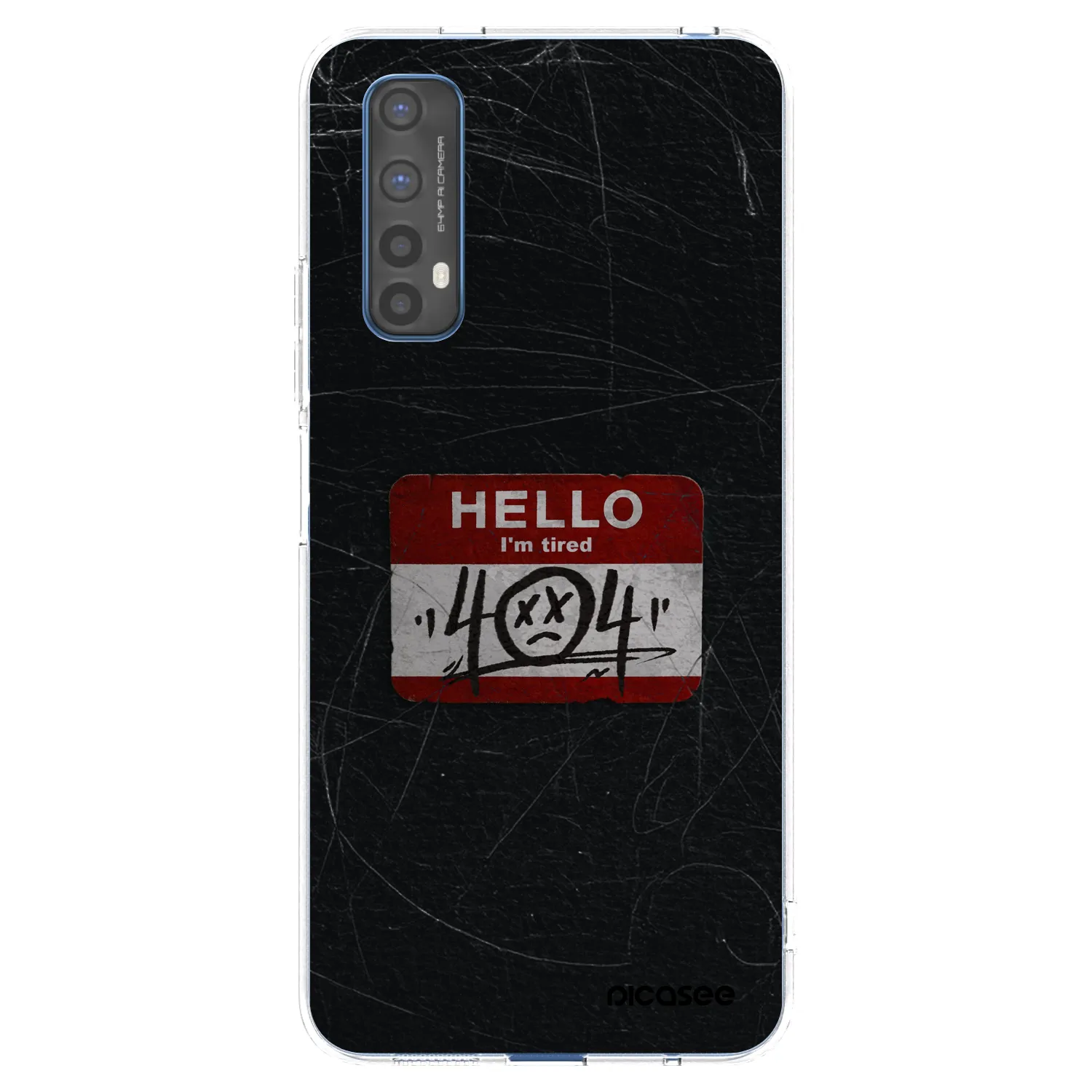 Picasee silikónový prehľadný obal pre Realme 7 - HELLO 404