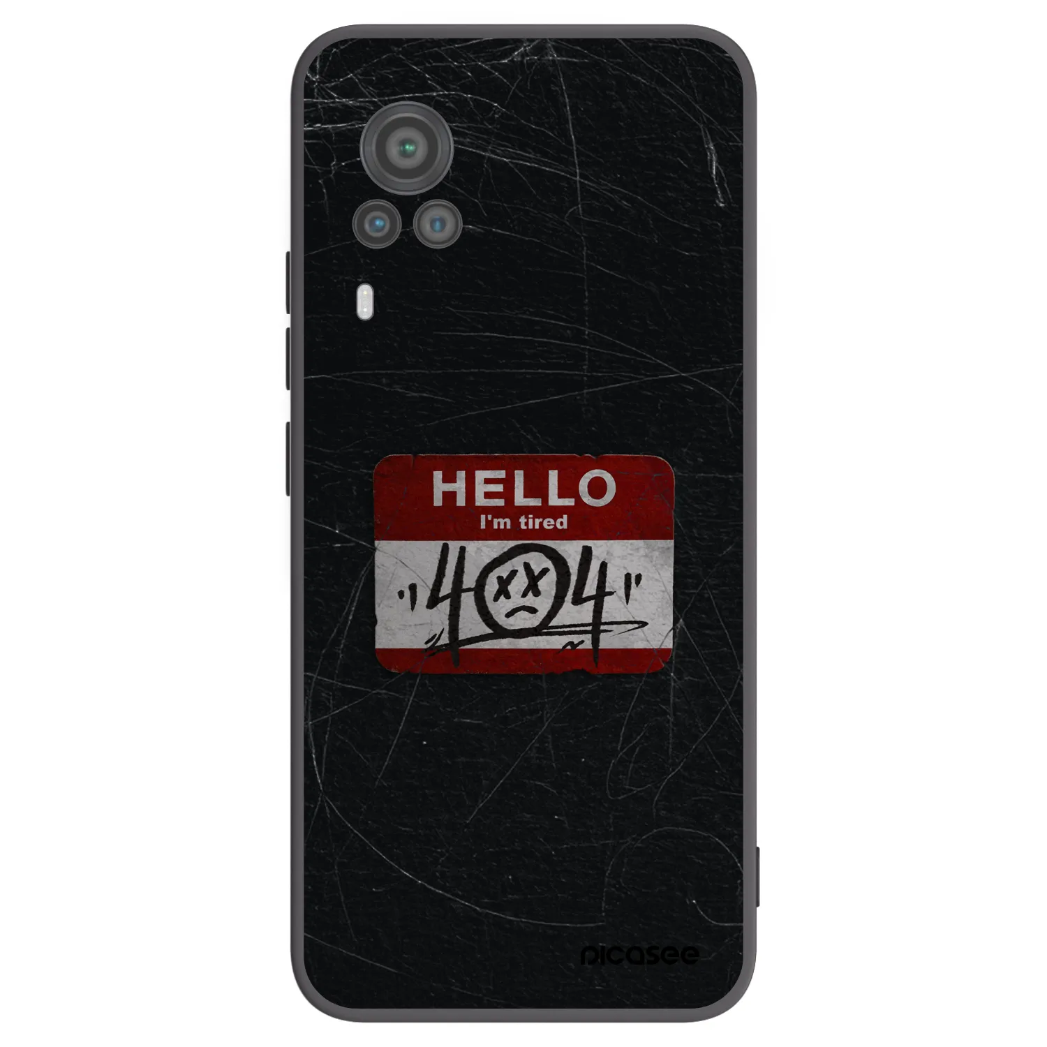 Picasee silikónový čierny obal pre Vivo X60 Pro 5G - HELLO 404