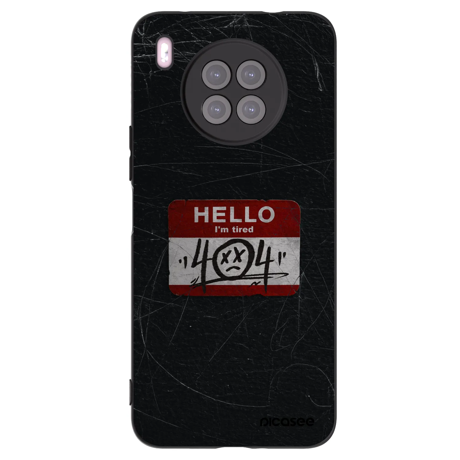 Picasee silikónový čierny obal pre Huawei Nova 8i - HELLO 404