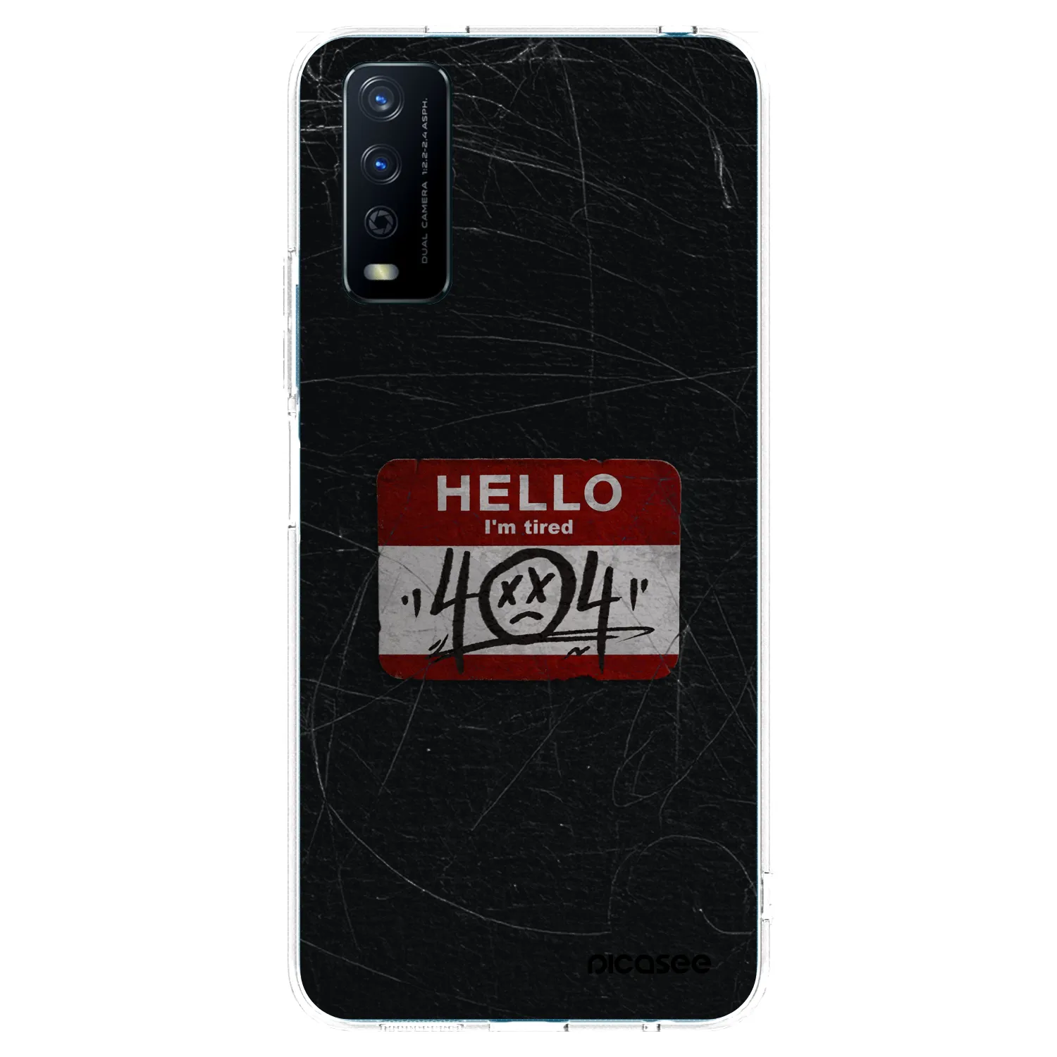 Picasee silikónový prehľadný obal pre Vivo Y11s - HELLO 404