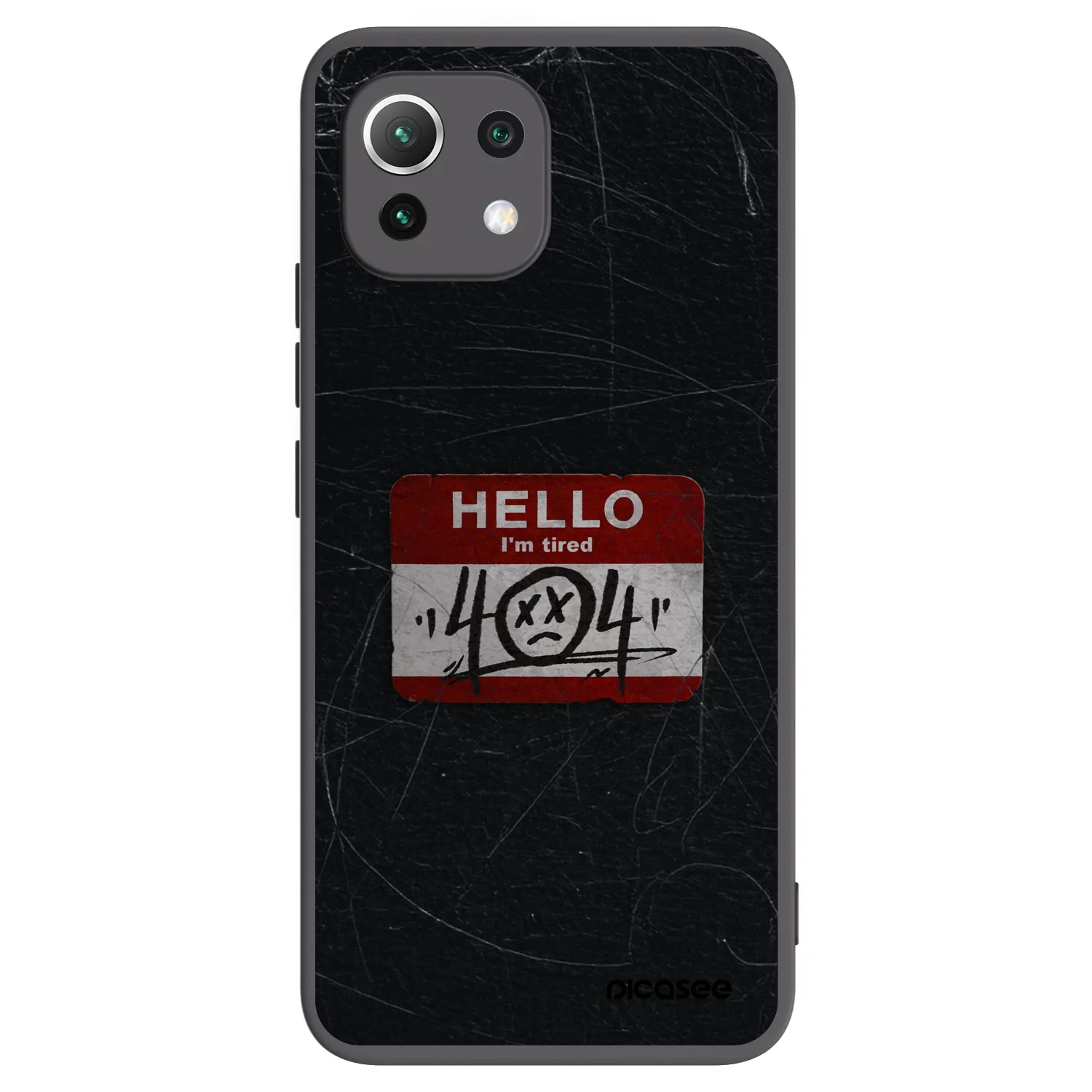 Picasee silikónový čierny obal pre Xiaomi 11 Lite 5G NE - HELLO 404