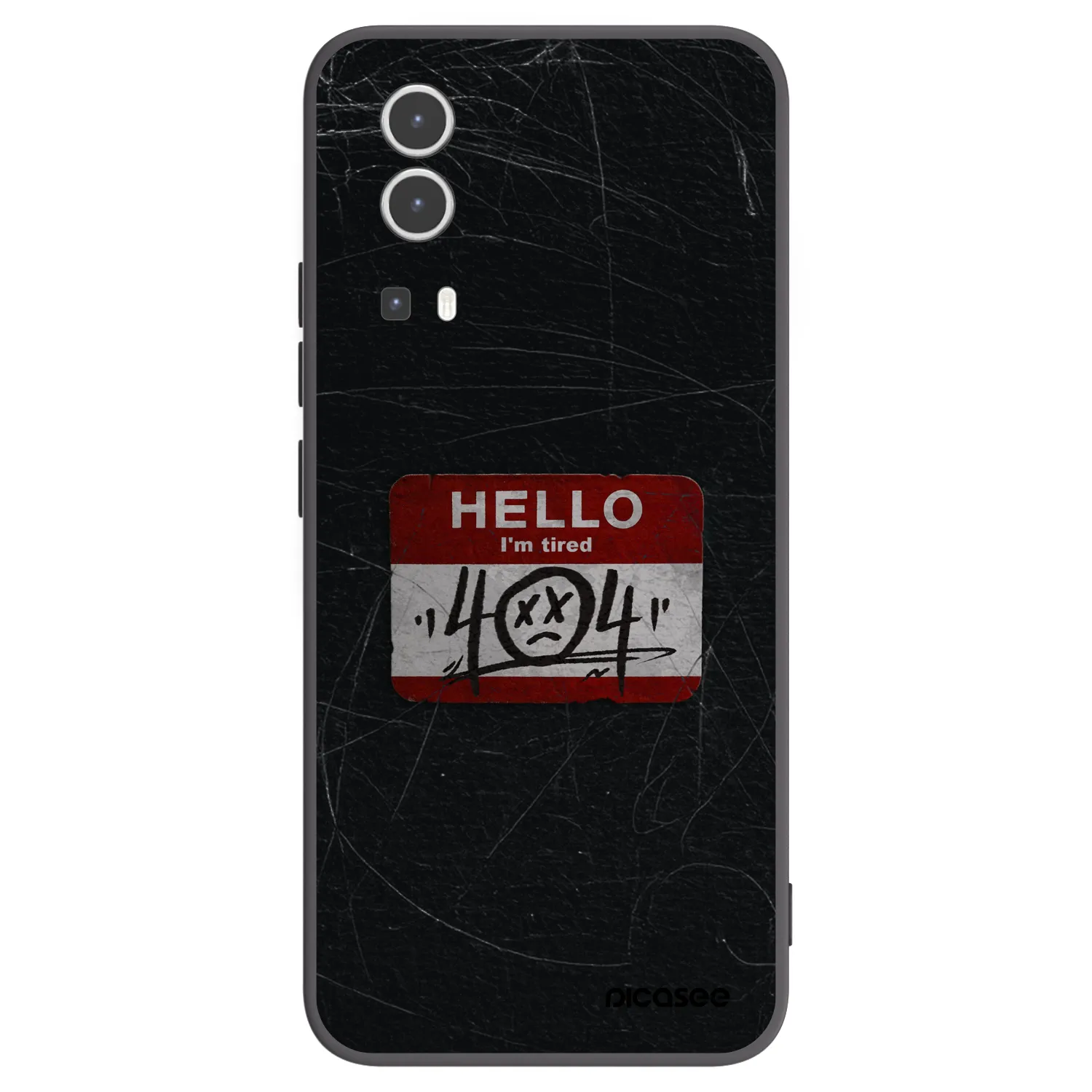 Picasee silikónový čierny obal pre Vivo Y72 5G - HELLO 404