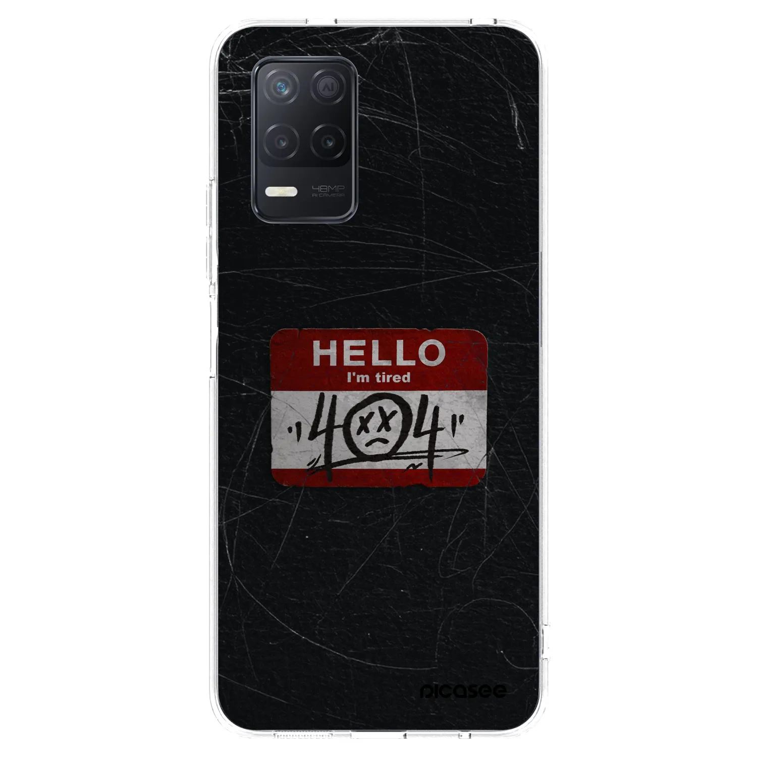 Picasee silikónový prehľadný obal pre Realme 8 5G - HELLO 404