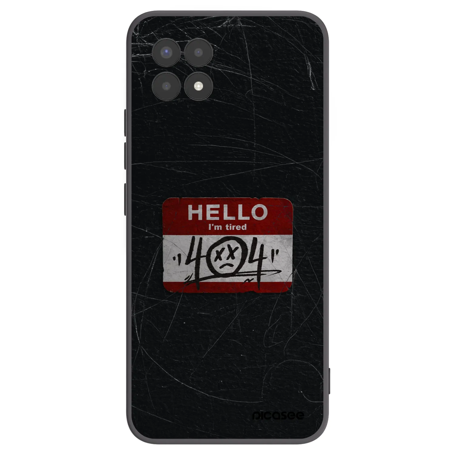 Picasee silikónový čierny obal pre Realme 8i - HELLO 404