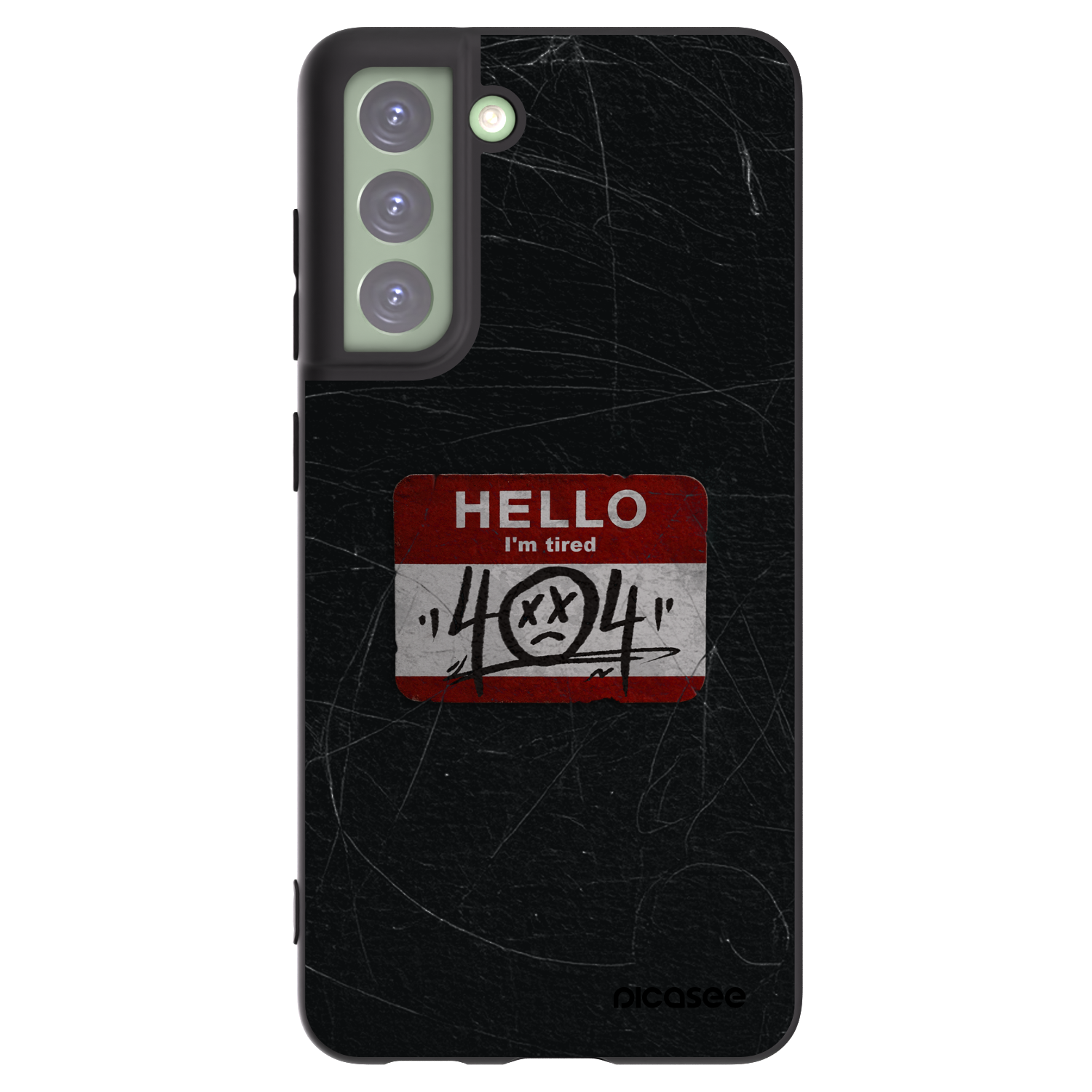 Picasee silikónový čierny obal pre Samsung Galaxy S21 FE 5G - HELLO 404