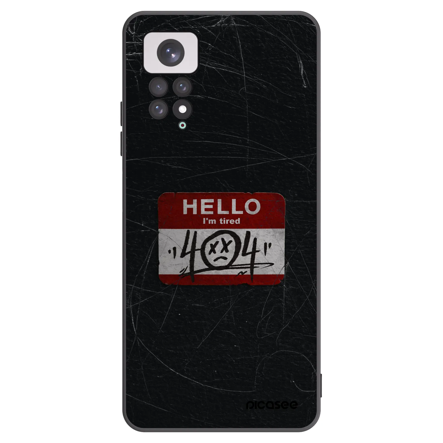 Picasee silikónový čierny obal pre Xiaomi Redmi Note 11 - HELLO 404