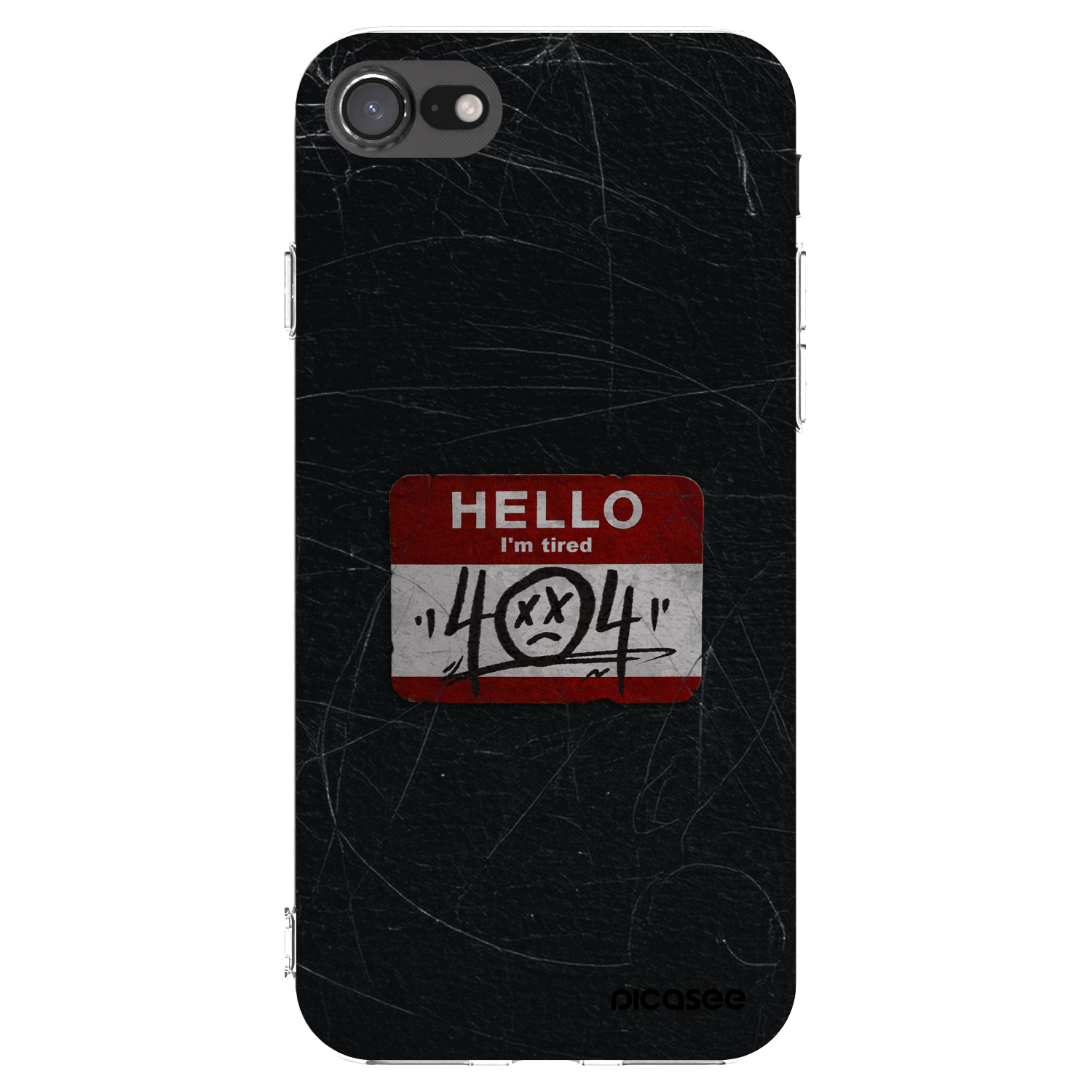 Picasee silikónový prehľadný obal pre Apple iPhone SE 2022 - HELLO 404
