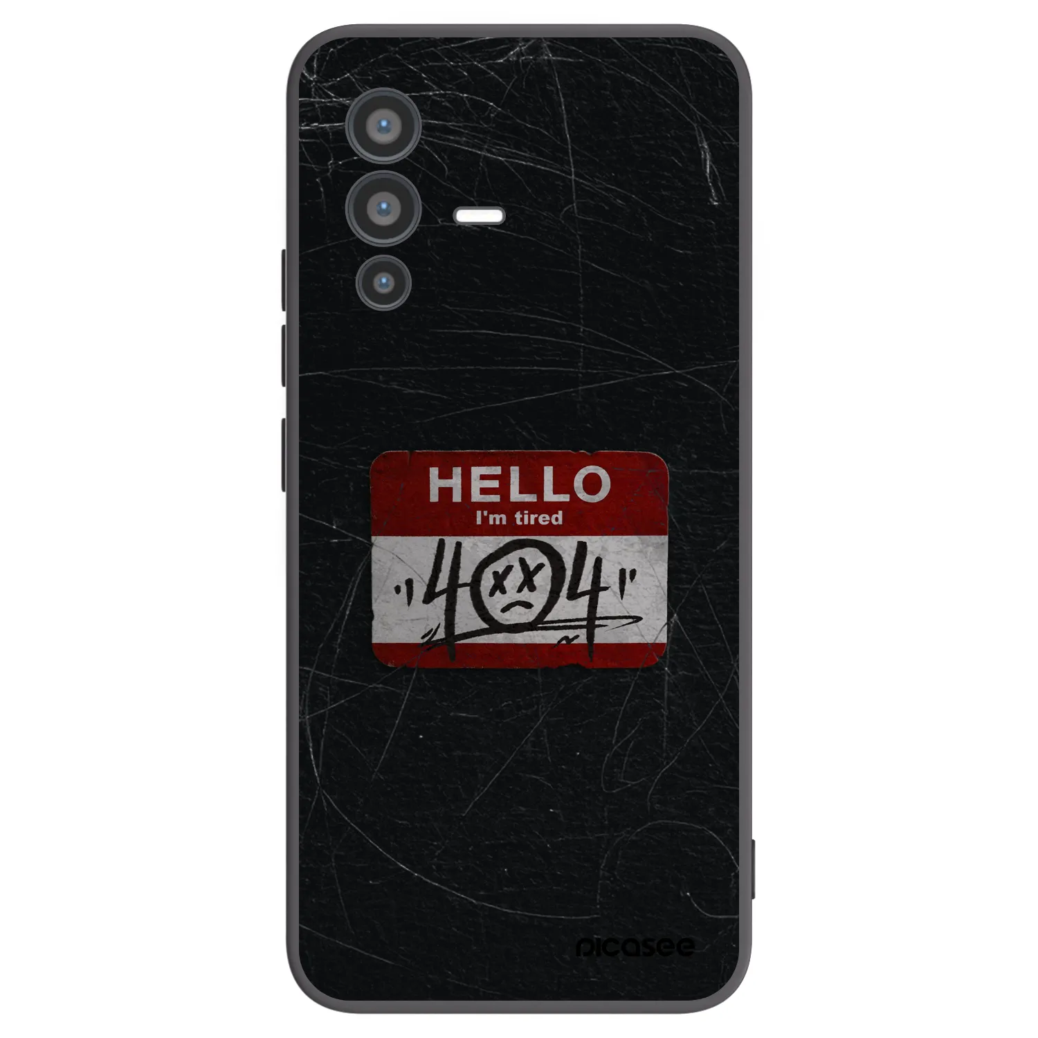 Picasee silikónový čierny obal pre Vivo V23 5G - HELLO 404