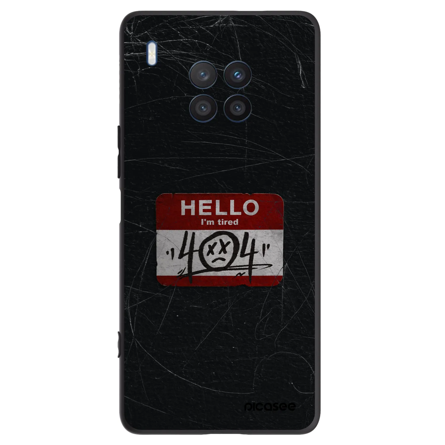 Picasee silikónový čierny obal pre Honor 50 Lite - HELLO 404