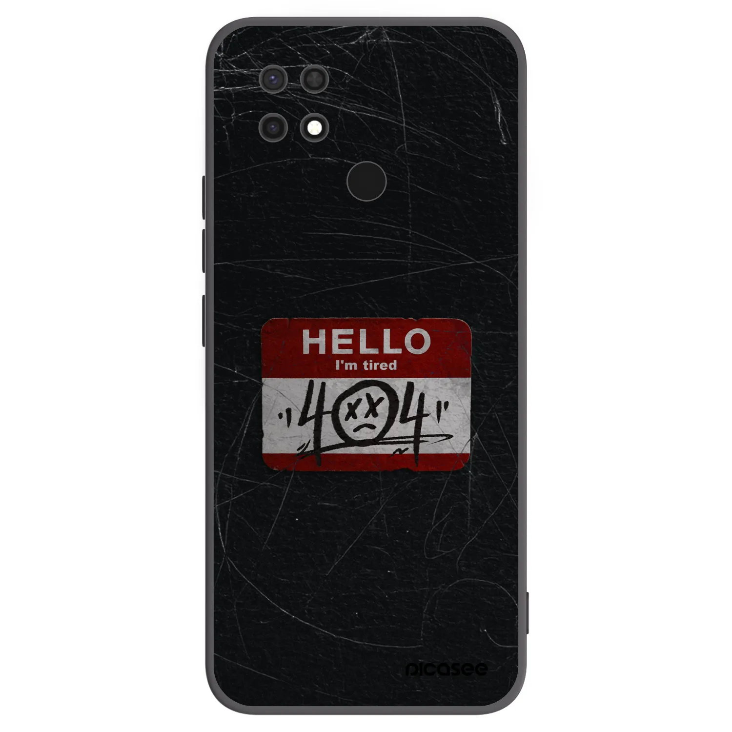 Picasee silikónový čierny obal pre Xiaomi Redmi 10C - HELLO 404