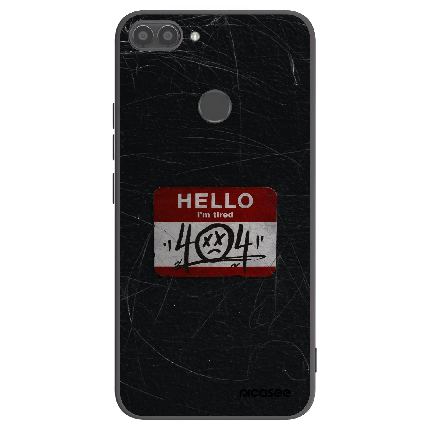 Picasee silikónový čierny obal pre Huawei P Smart - HELLO 404