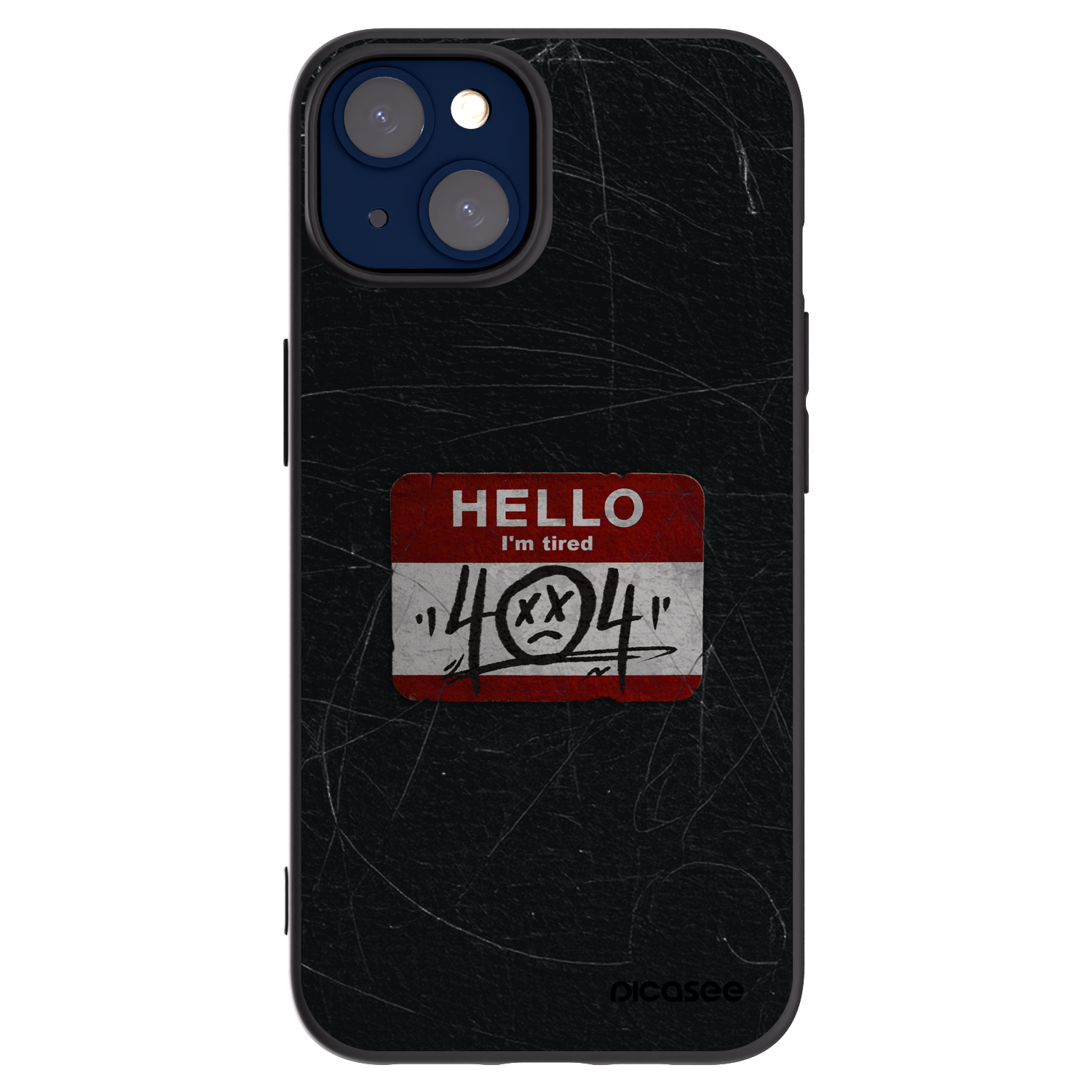 Silikónový čierny obal pre Apple iPhone 14 - HELLO 404