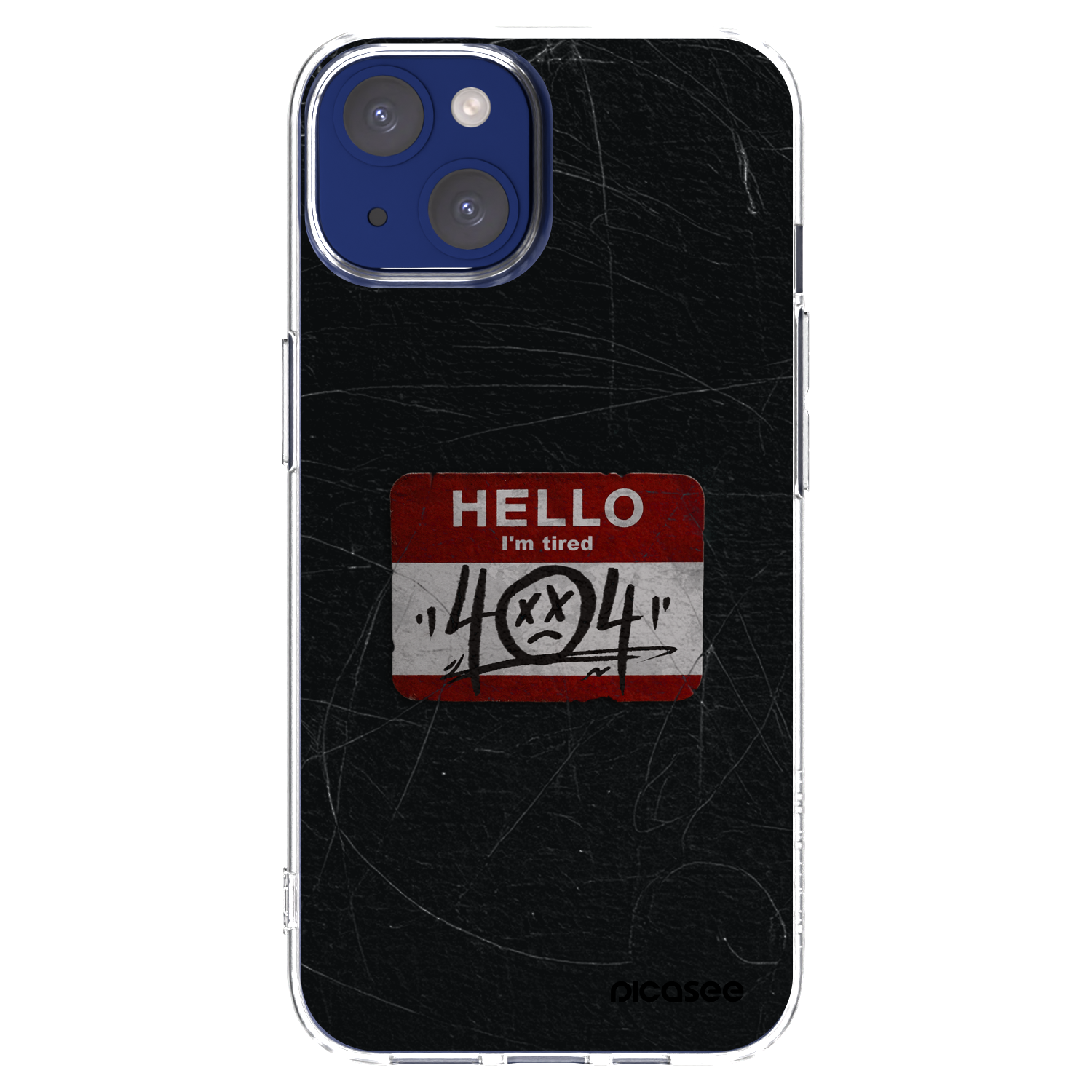 Silikónový prehľadný obal pre Apple iPhone 14 - HELLO 404