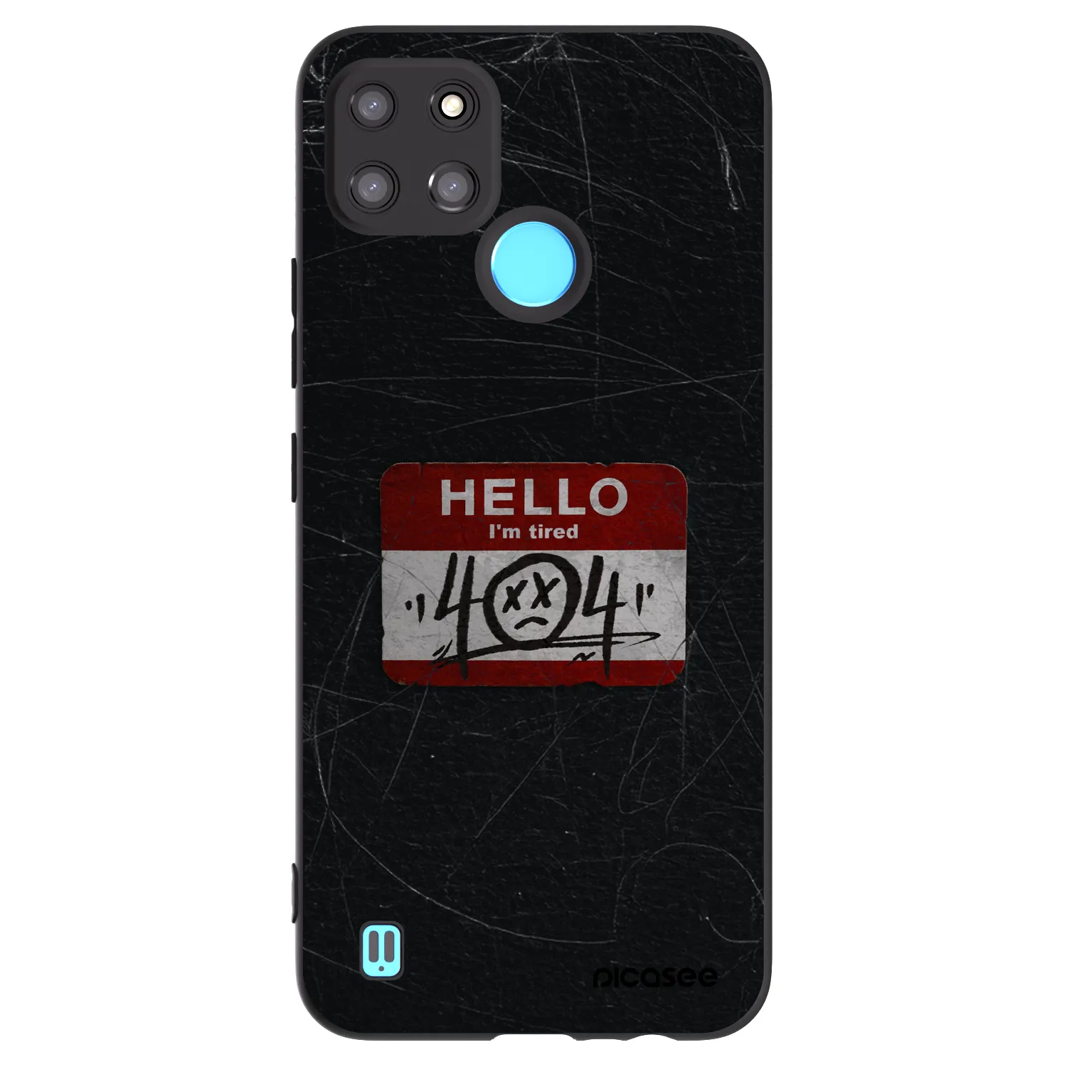 Picasee silikónový čierny obal pre Realme C21Y - HELLO 404