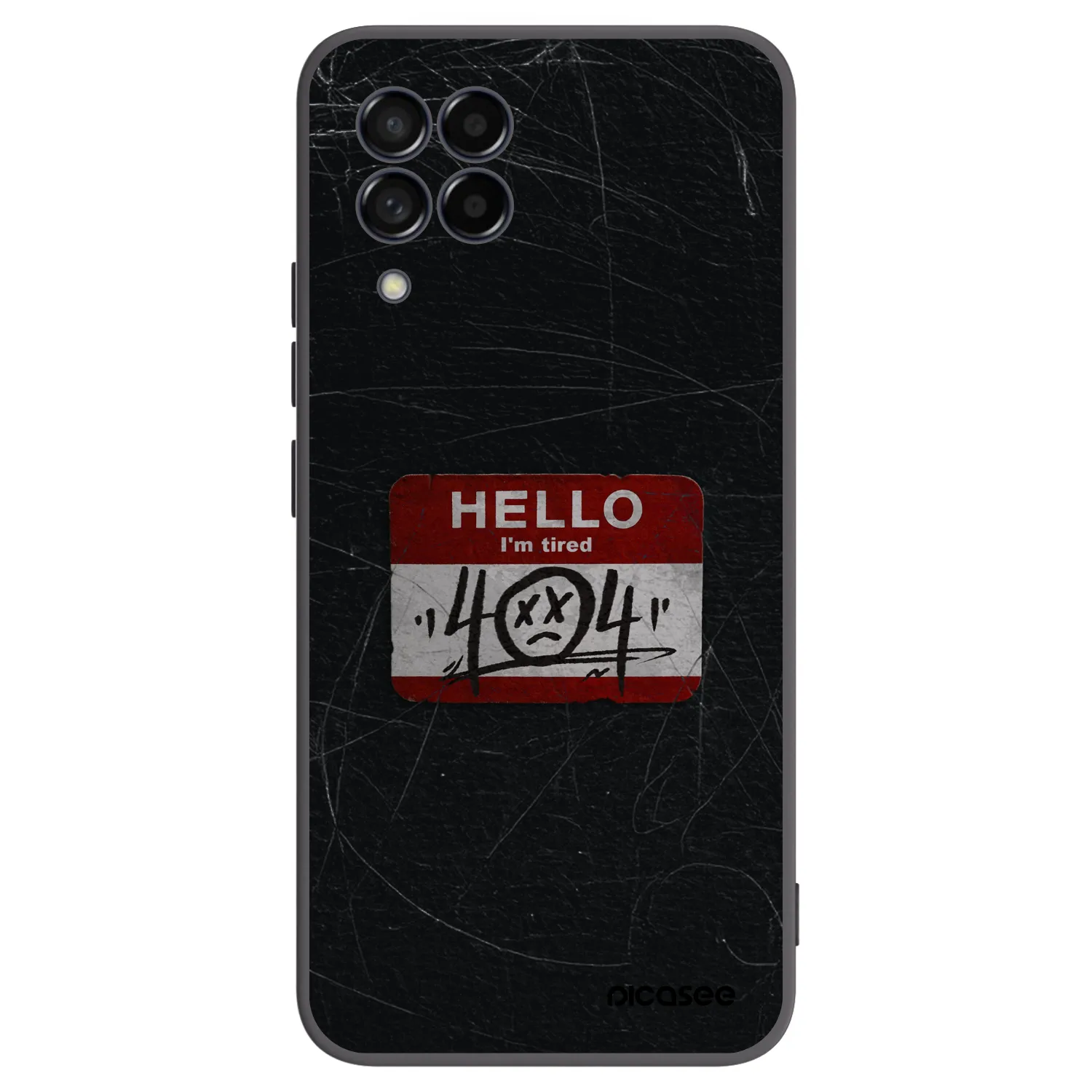Picasee silikónový čierny obal pre Samsung Galaxy M53 5G - HELLO 404