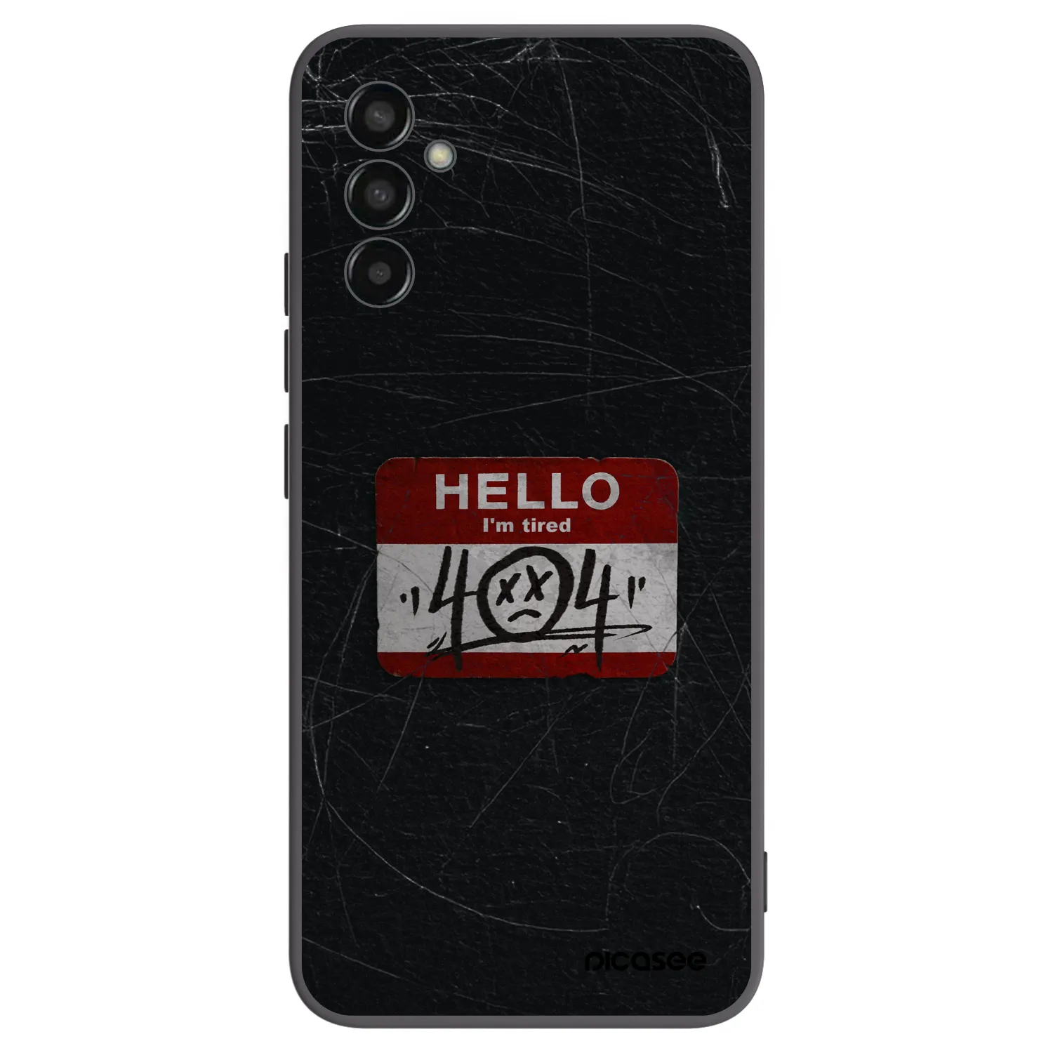 Picasee silikónový čierny obal pre Samsung Galaxy M13 M135F - HELLO 404