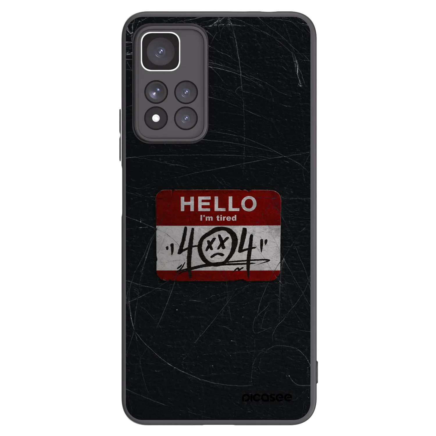 Picasee silikónový čierny obal pre Xiaomi Redmi Note 11 Pro+ 5G - HELLO 404
